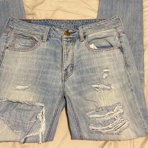 American Eagle Ripped Boyfriend Jeans